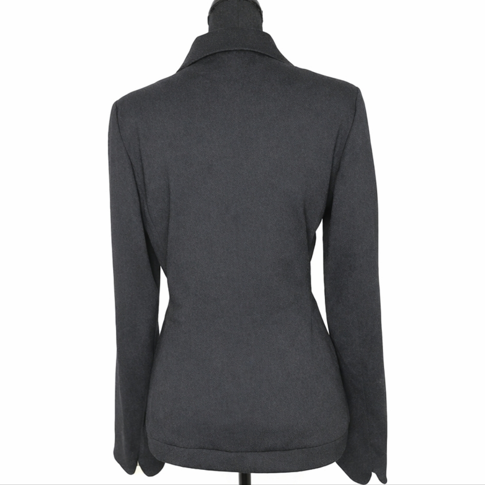 Talbots Black Scalloped Button Jacket | Classic Tailored Blazer - Picture 6 of 7